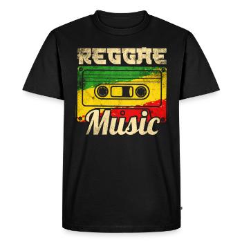 Musique Reggae - T-shirt Premium bio Homme - noir - Devant - Nico (187cm)