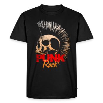 Punk rock - Men's Premium Organic T-Shirt - black - Front - Nico (187cm)