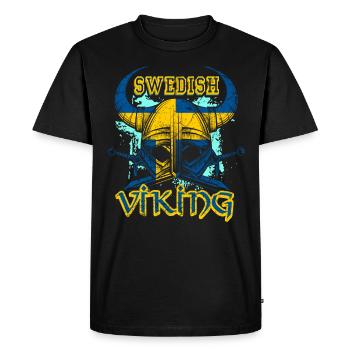 Viking suédois - T-shirt Premium bio Homme - noir - Devant - Nico (187cm)