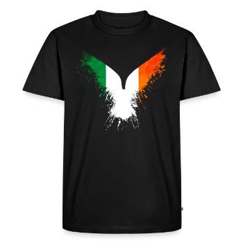 Drapeau de l’Irlande - T-shirt Premium bio Homme - noir - Devant - Nico (187cm)