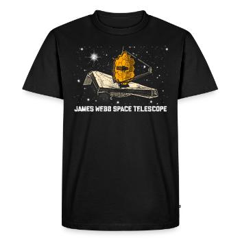 James Webb Space Telescope - Men's Premium Organic T-Shirt - black - Front - Nico (187cm)