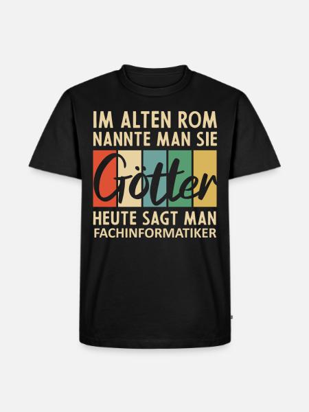Lustige Fachinformatiker Sprüche - Männer Premium Bio T-Shirt - Schwarz