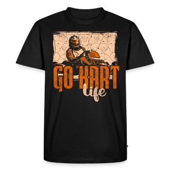 Kart - T-shirt Premium bio Homme - noir - Devant - Nico (187cm)