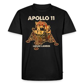 Apollo Lunar Module - Men's Premium Organic T-Shirt - black - Front - Nico (187cm)