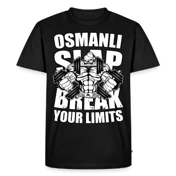 OSMANLI SLAP LIMIT - Men's Premium Organic T-Shirt - black - Front - Nico (187cm)