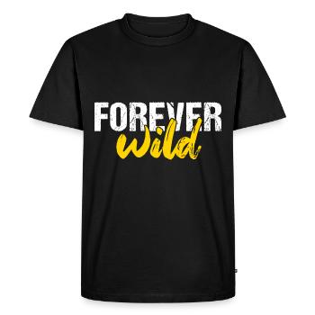 Toujours sauvage - T-shirt Premium bio Homme - noir - Devant - Nico (187cm)