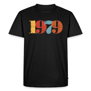 1979 - Men's Premium Organic T-Shirt - black - Front - Nico (187cm)