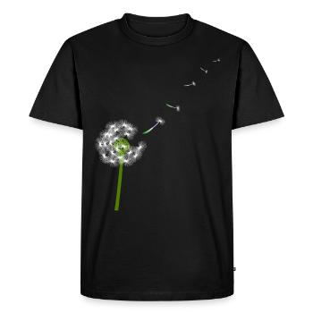 Pissenlit pissenlit forêt et prairies plantes - T-shirt Premium bio Homme - noir - Devant - Nico (187cm)