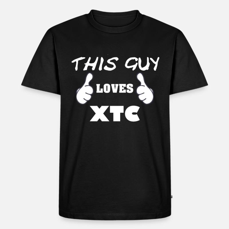 This Guy Loves Xtc - Männer Premium Bio T-Shirt - Schwarz