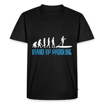 Stand Up Paddling - T-shirt Premium bio Homme - noir - Devant - Nico (187cm)
