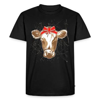 Bandana de vache - T-shirt Premium bio Homme - noir - Devant - Nico (187cm)