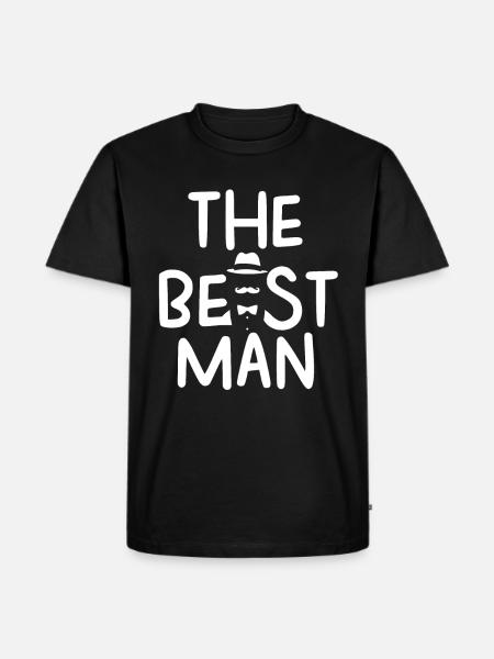 Junggesellenabschied, Hochzeitsparty, Geschenk - Männer Premium Bio T-Shirt - Schwarz