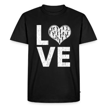 Golf, terrain de golf, golfeur, j'aime le golf - T-shirt Premium bio Homme - noir - Devant - Nico (187cm)
