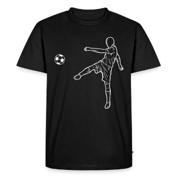 Soccer soccer - T-shirt Premium bio Homme - noir - Devant - Nico (187cm)