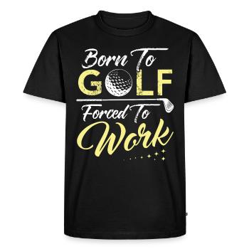 Golf golf clubs golfers golfers gift - Men's Premium Organic T-Shirt - black - Front - Nico (187cm)