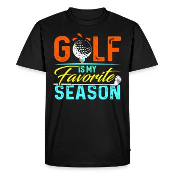 Golf Golf Golf golfeur golfeur cadeau - T-shirt Premium bio Homme - noir - Devant - Nico (187cm)
