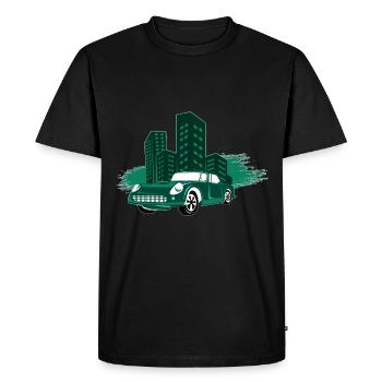 City Auto Style - Men's Premium Organic T-Shirt - black - Front - Nico (187cm)