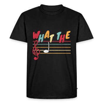 Musique Notes musicales - T-shirt Premium bio Homme - noir - Devant - Nico (187cm)