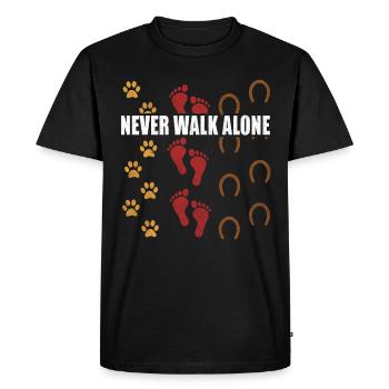 Equine Horse Riding Pony Equestrian Equestrian Gift - Men's Premium Organic T-Shirt - black - Front - Nico (187cm)