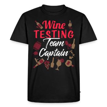 Wine red wine white wine wine glass winemaker gift - Men's Premium Organic T-Shirt - black - Front - Nico (187cm)