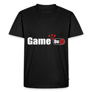Dart Darts Bullseye Dart Player Dartboard Gift - Men's Premium Organic T-Shirt - black - Front - Nico (187cm)