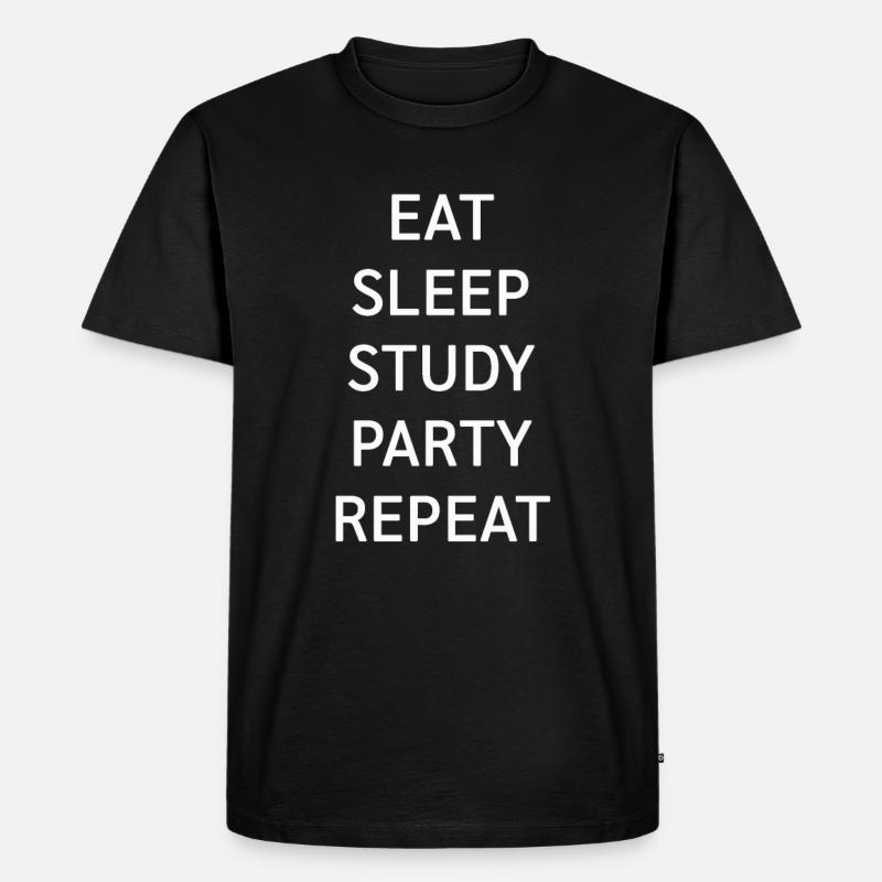 Student Studentin - Männer Premium Bio T-Shirt - Schwarz