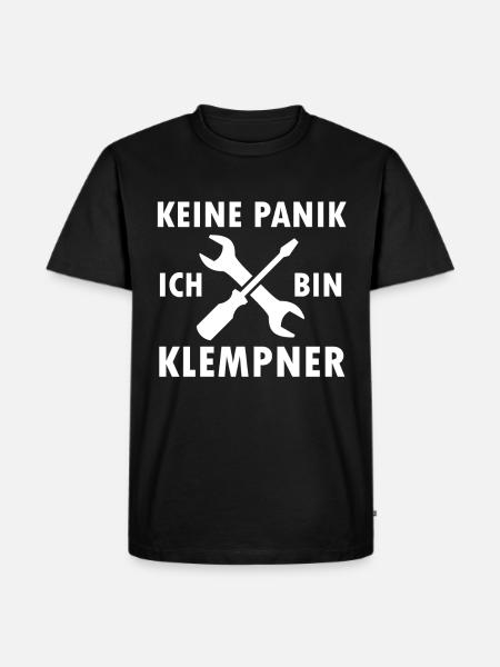 Klempner Heizungsbauer - Männer Premium Bio T-Shirt - Schwarz