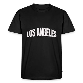 Los Angeles - T-shirt Premium bio Homme - noir - Devant - Nico (187cm)