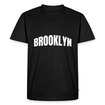 Brooklyn - T-shirt Premium bio Homme - noir - Devant - Nico (187cm)