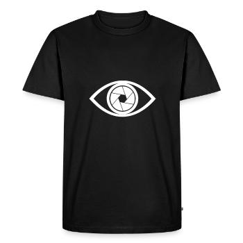 appareil photo troisième œil - T-shirt Premium bio Homme - noir - Devant - Nico (187cm)
