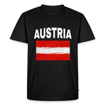 L'Autriche - T-shirt Premium bio Homme - noir - Devant - Nico (187cm)