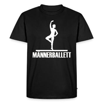 Men's ballet - Men's Premium Organic T-Shirt - black - Front - Nico (187cm)