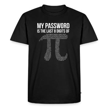 Funny math quote mathematician gift - Men's Premium Organic T-Shirt - black - Front - Nico (187cm)