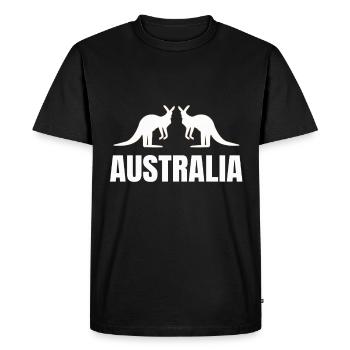 Australie - T-shirt Premium bio Homme - noir - Devant - Nico (187cm)