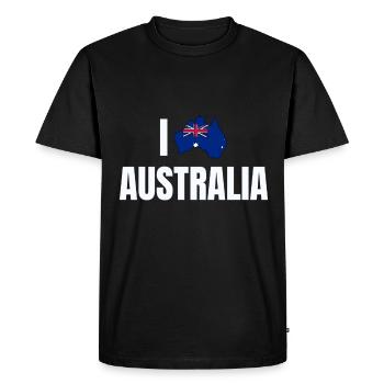 Australie - T-shirt Premium bio Homme - noir - Devant - Nico (187cm)