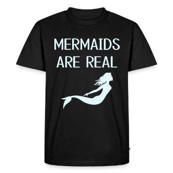 Mermaids - Men's Premium Organic T-Shirt - black - Front - Nico (187cm)