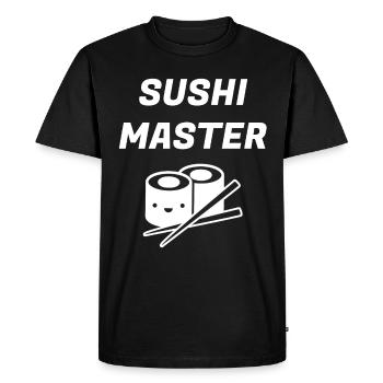 sushi - Men's Premium Organic T-Shirt - black - Front - Nico (187cm)