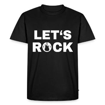 Rock music - Men's Premium Organic T-Shirt - black - Front - Nico (187cm)