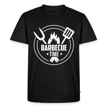 BBQ Time - T-shirt Premium bio Homme - noir - Devant - Nico (187cm)
