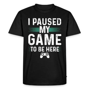 Jeu Nerd Gamer Geek Console cadeau - T-shirt Premium bio Homme - noir - Devant - Nico (187cm)