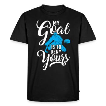 Hockey de hockey bâton de hockey de hockey bâton de hockey de hockey sur glace cadeau - T-shirt Premium bio Homme - noir - Devant - Nico (187cm)