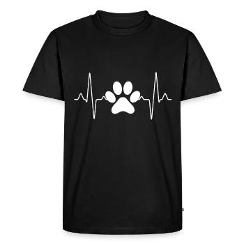 Pouls de la patte - T-shirt Premium bio Homme - noir - Devant - Nico (187cm)