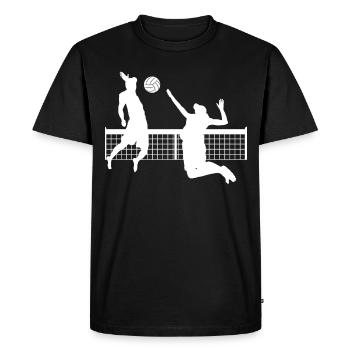 volleyball, volleyball, volleyball, sport - T-shirt Premium bio Homme - noir - Devant - Nico (187cm)