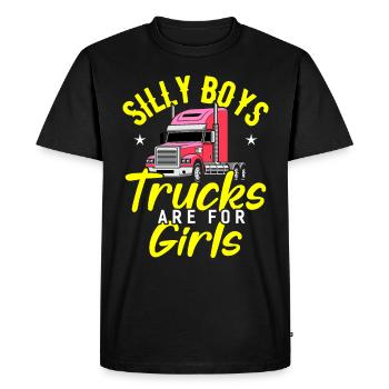 Trucker Truck Driver Truck Driver Brummi Gift - Men's Premium Organic T-Shirt - black - Front - Nico (187cm)