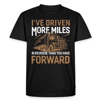 Trucker Truck Driver Truck Driver Brummi Gift - Men's Premium Organic T-Shirt - black - Front - Nico (187cm)