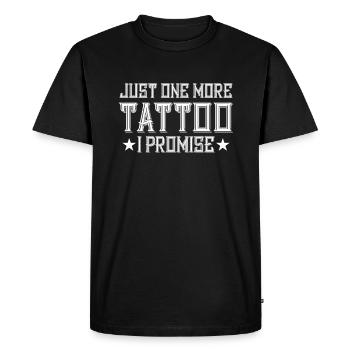 Encore un tatouage tatouage Inked - T-shirt Premium bio Homme - noir - Devant - Nico (187cm)