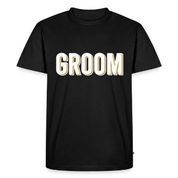 Groom - T-shirt Premium bio Homme - noir - Devant - Nico (187cm)