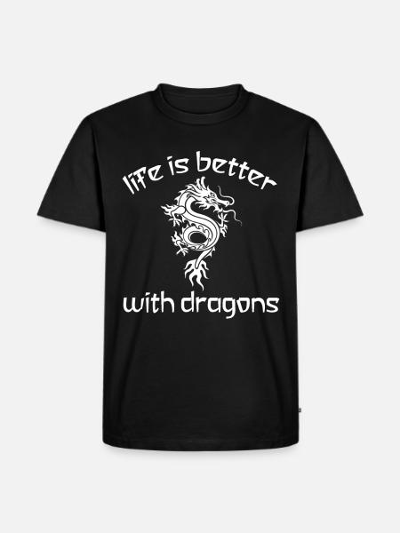 Dragon Dragon shirt - Men's Premium Organic T-Shirt - black