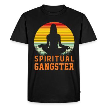 Yoga Meditation Namaste Buddhism Asana Gift - Men's Premium Organic T-Shirt - black - Front - Nico (187cm)