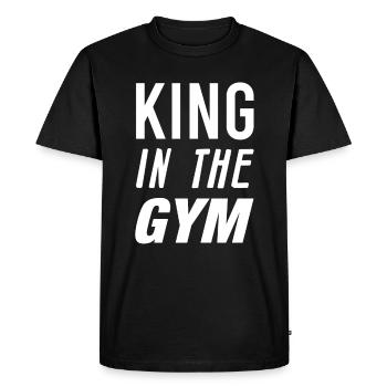 gym - T-shirt Premium bio Homme - noir - Devant - Nico (187cm)